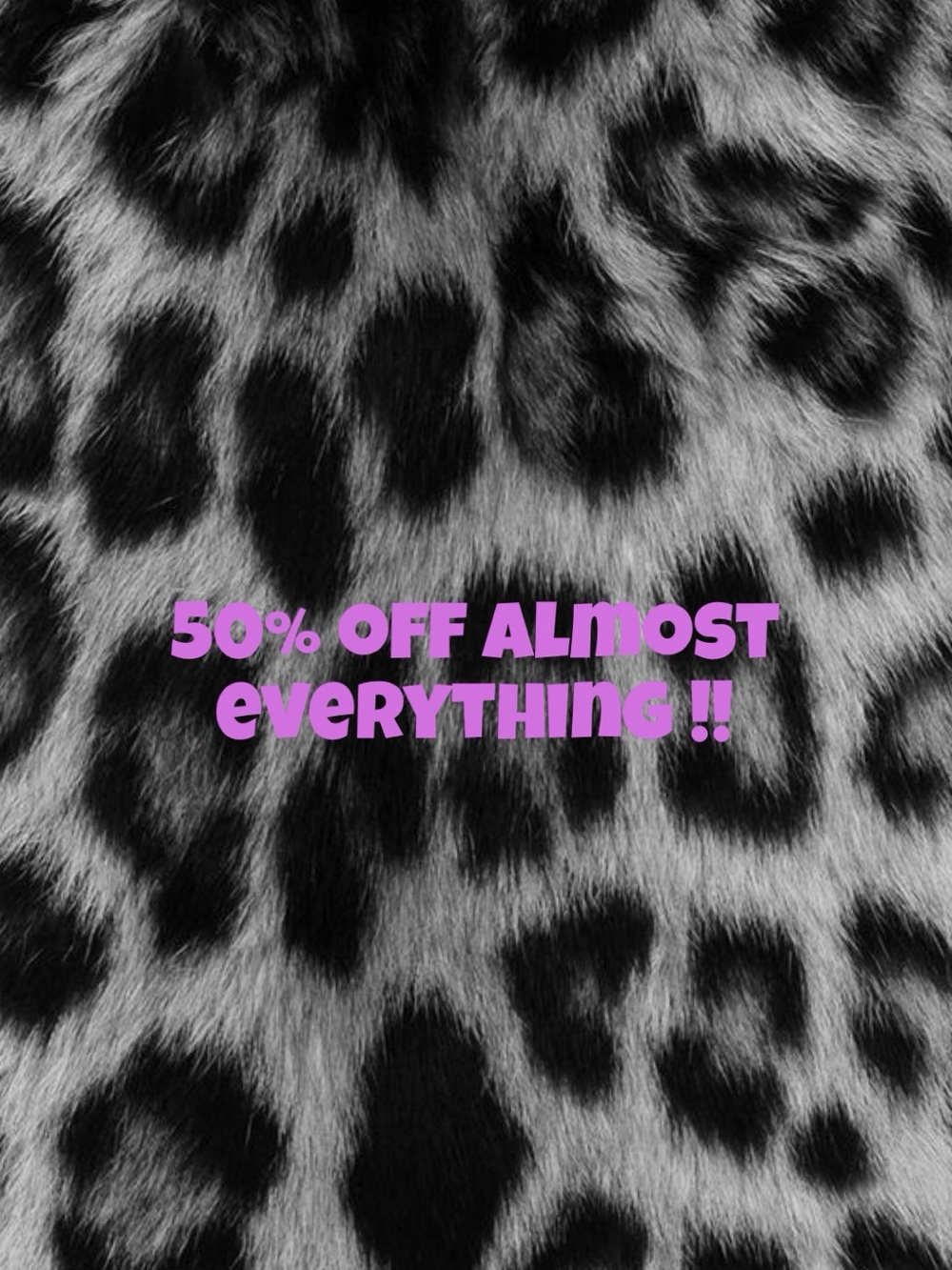 Black and Gray Leopard Print Faux Fur Scarf - Women